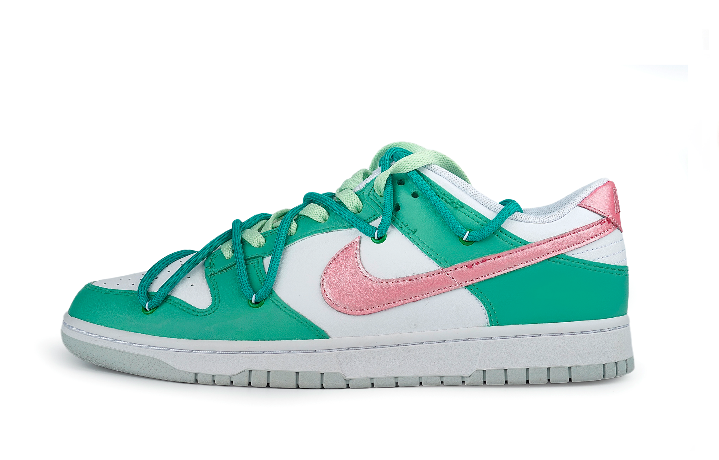 Buy [Zapatos Personalizados] Nike Dunk Low 'Verde Desconstruido Rosa' DV0831-101(Team86-青提鸳鸯)