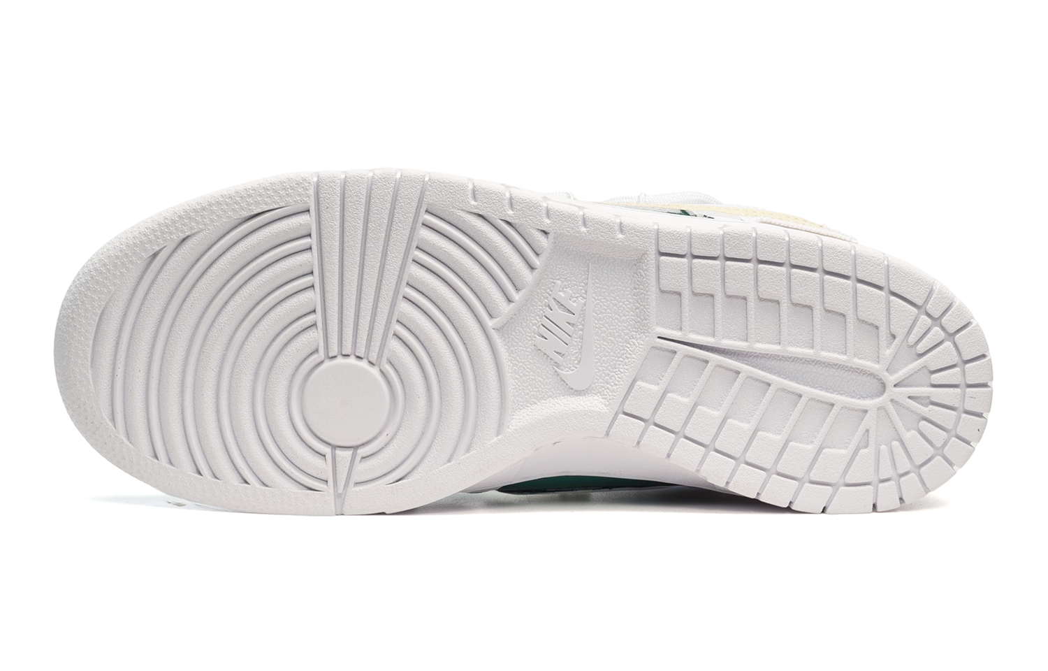 Purchase [定制鞋款] 耐克Dunk Low ‘解构绿叶’ DH9765-100(TeamE-女款绿叶白绿黄)