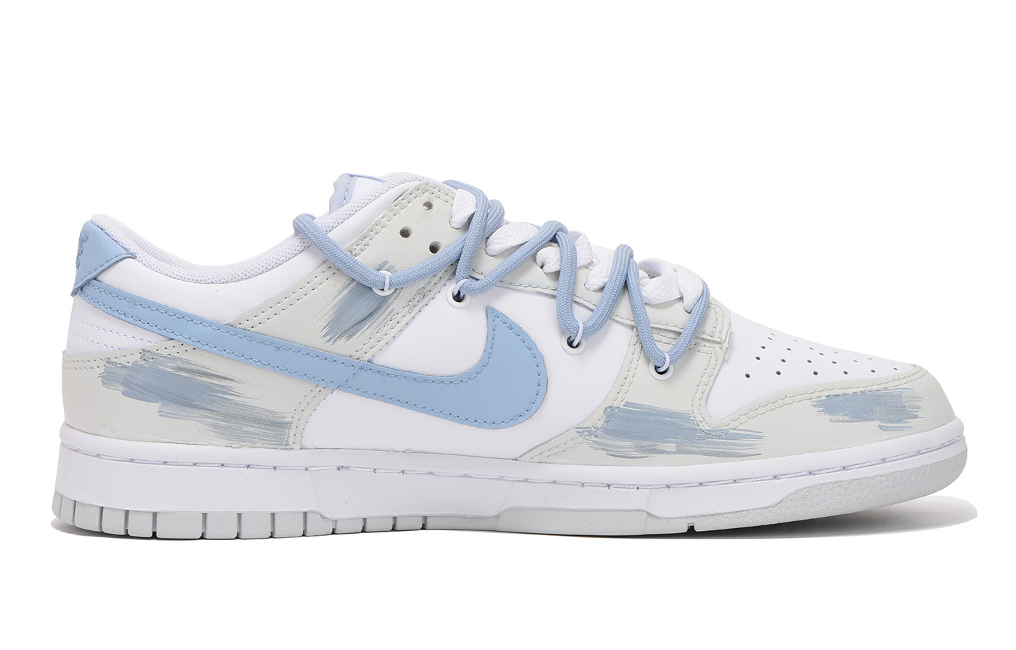 [Custom Shoes] Nike Dunk Low 'Deconstructed Grey-Blue Vibe' 圖 2