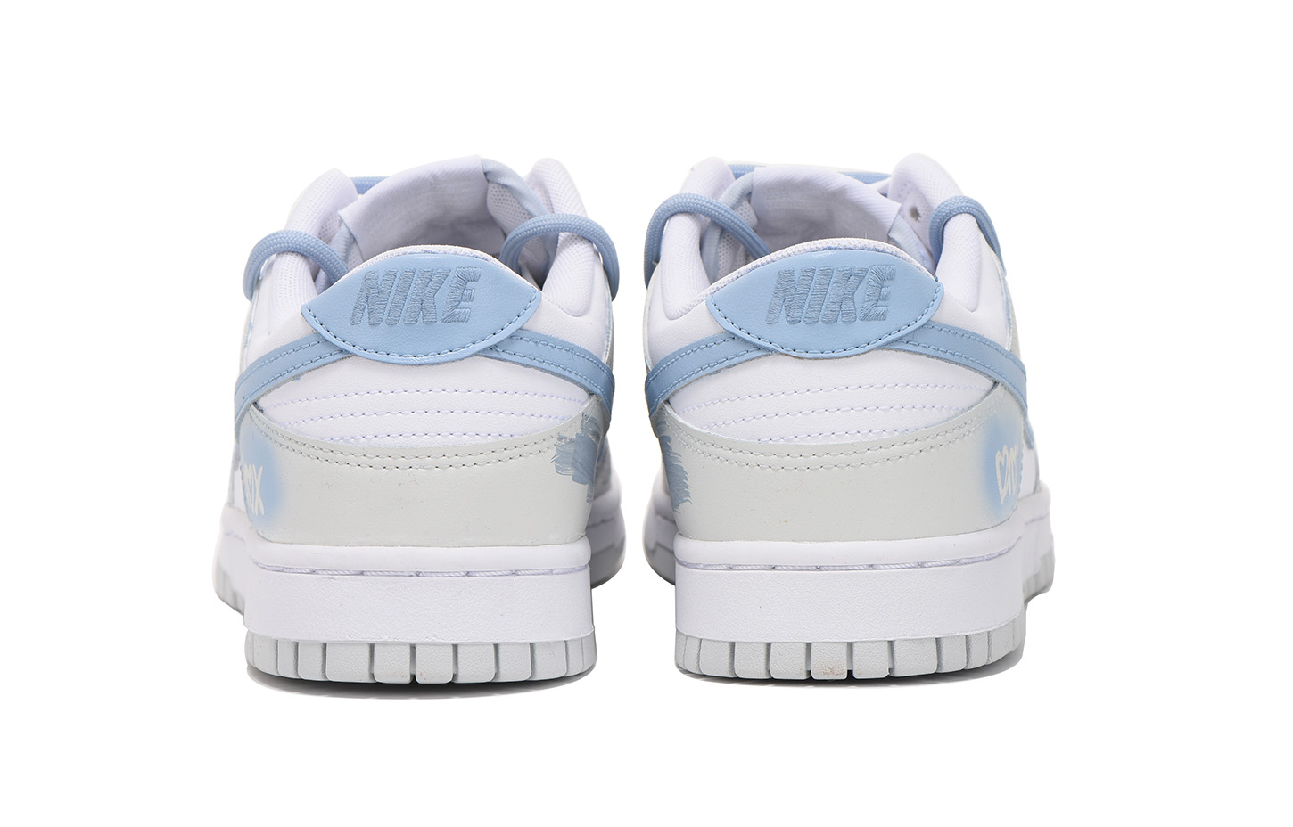 [Custom Shoes] Nike Dunk Low 'Deconstructed Grey-Blue Vibe' 圖 3