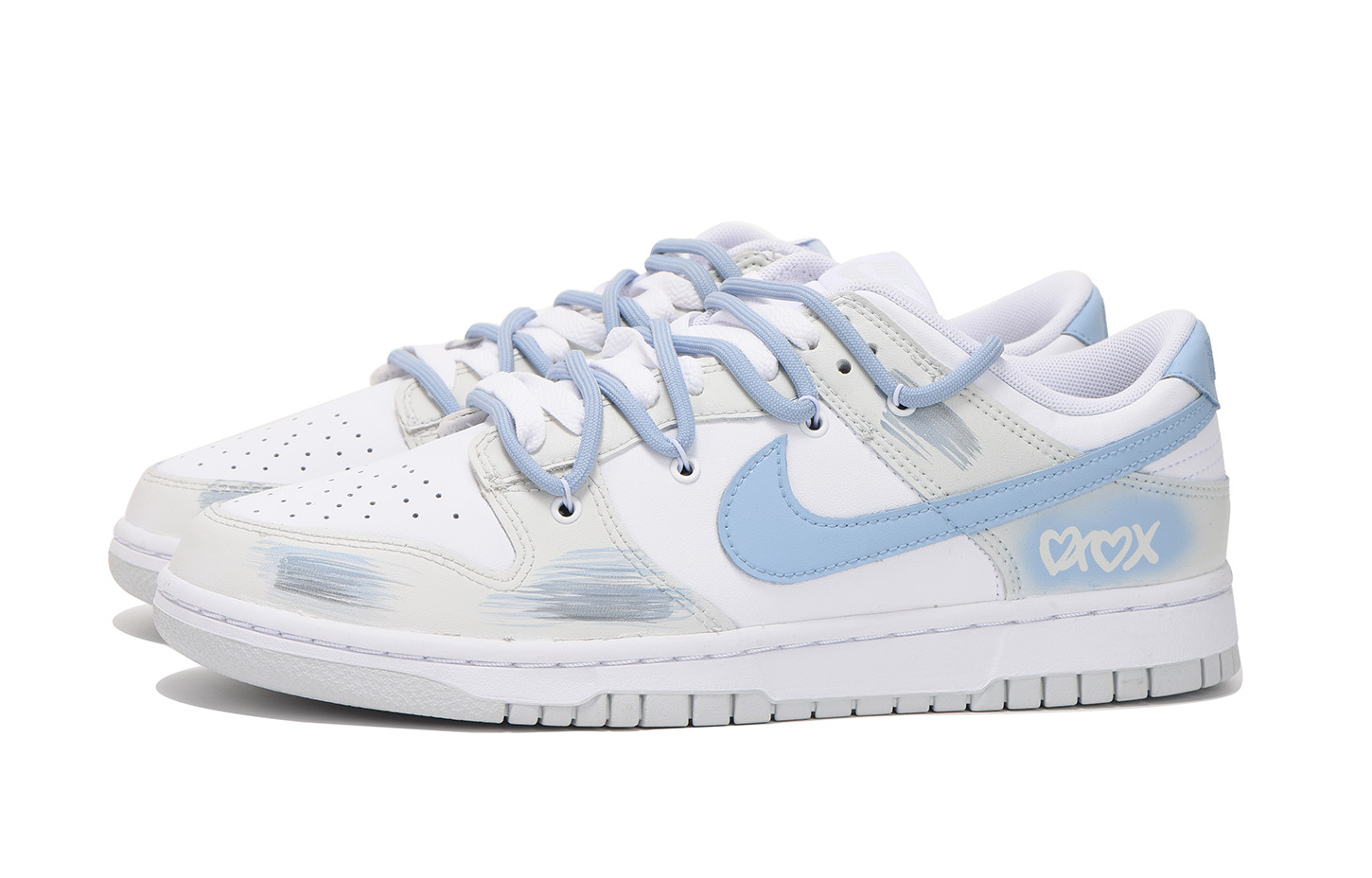 [Custom Shoes] Nike Dunk Low 'Deconstructed Grey-Blue Vibe' 圖 4