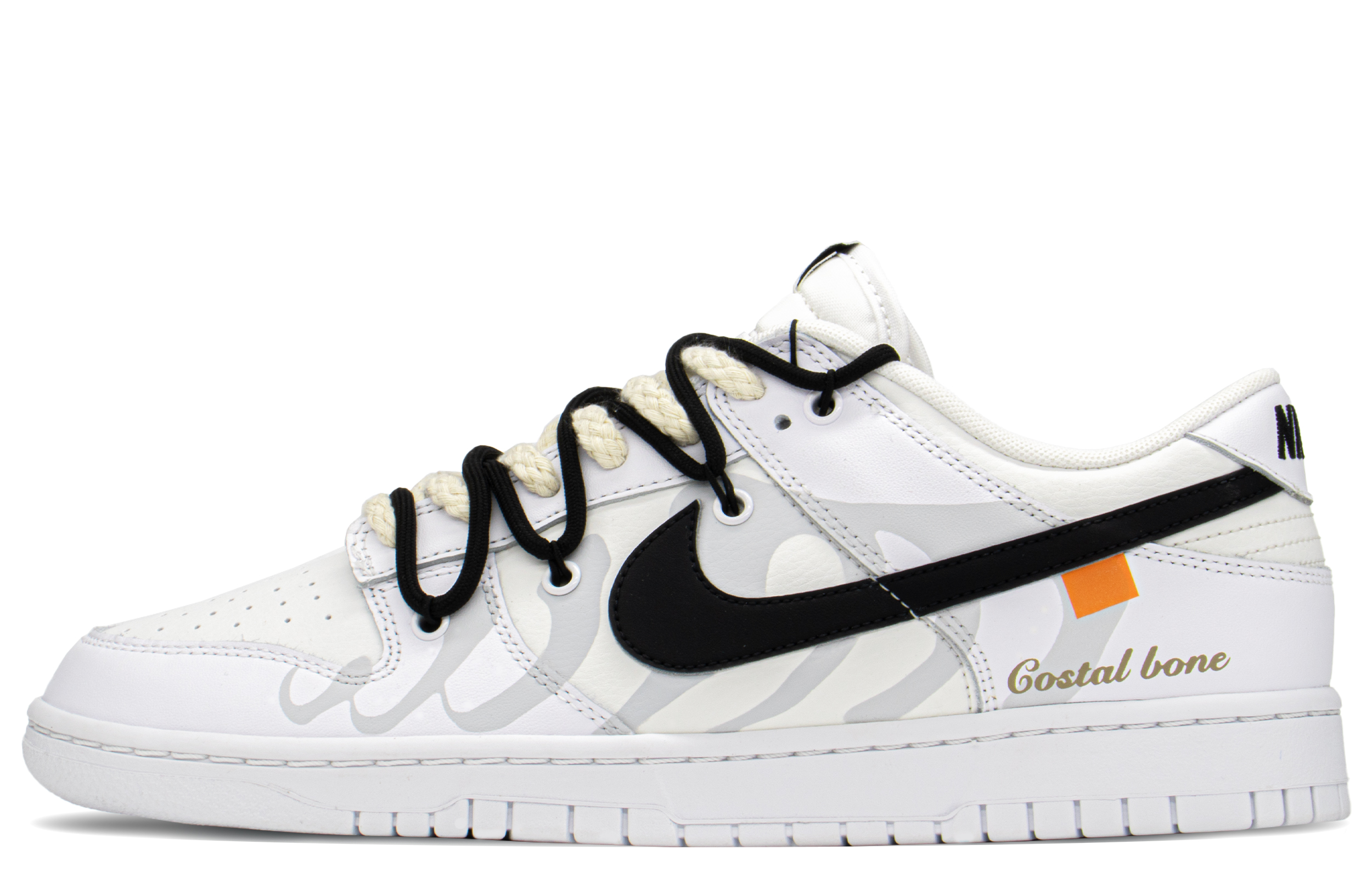 Buy [Zapatillas Personalizadas] Nike Dunk Low 'Gris-Blanco Deconstruido' DJ6188-101(TeamA-DK男解构肋骨S-BOX)