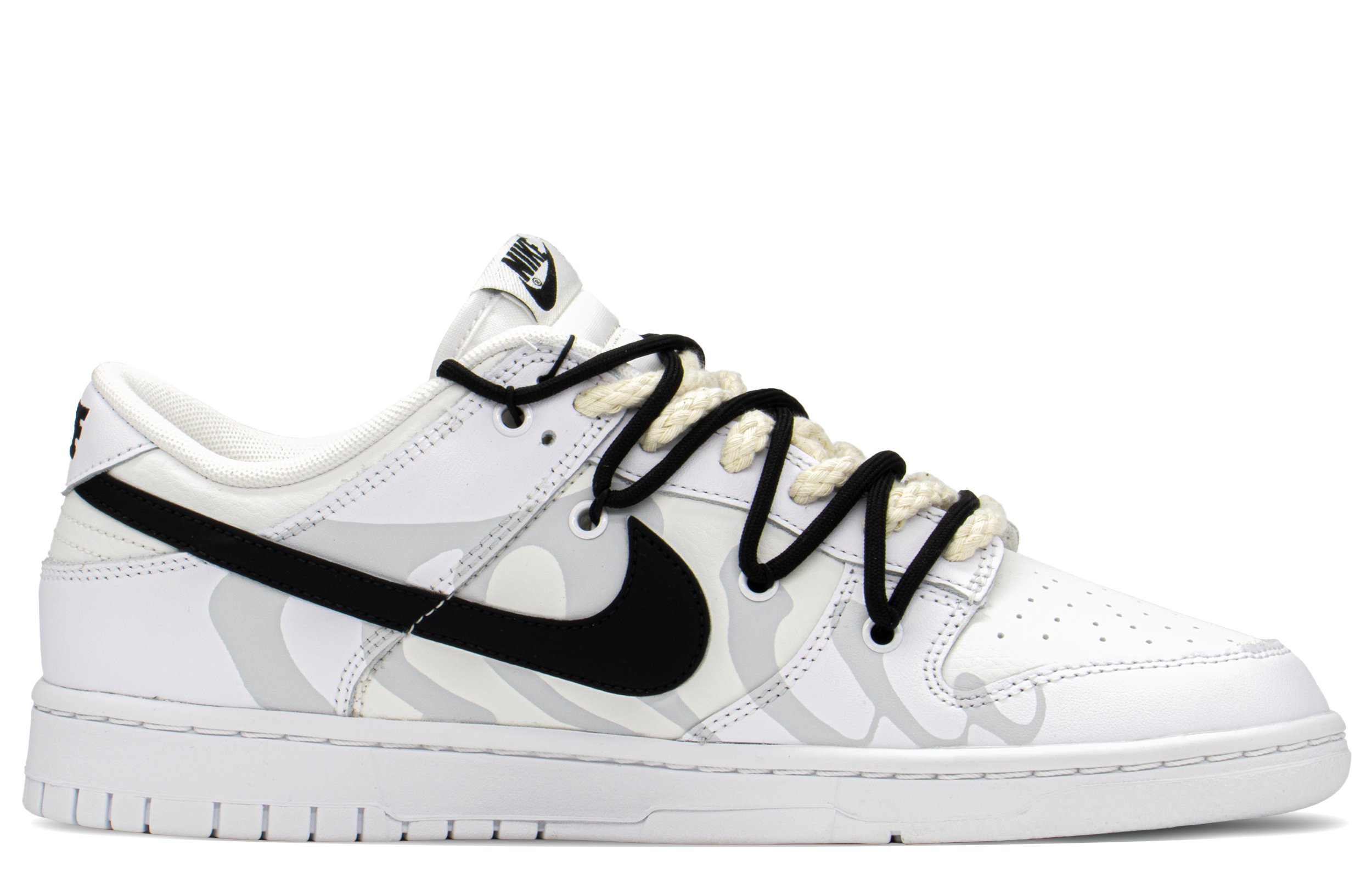 Order [Zapatillas Personalizadas] Nike Dunk Low 'Gris-Blanco Deconstruido' DJ6188-101(TeamA-DK男解构肋骨S-BOX)