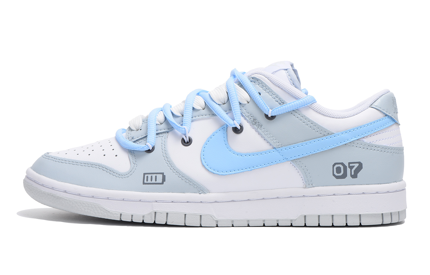 [Custom Shoes] Nike Dunk Low 'Deconstructed Grey Blue'
