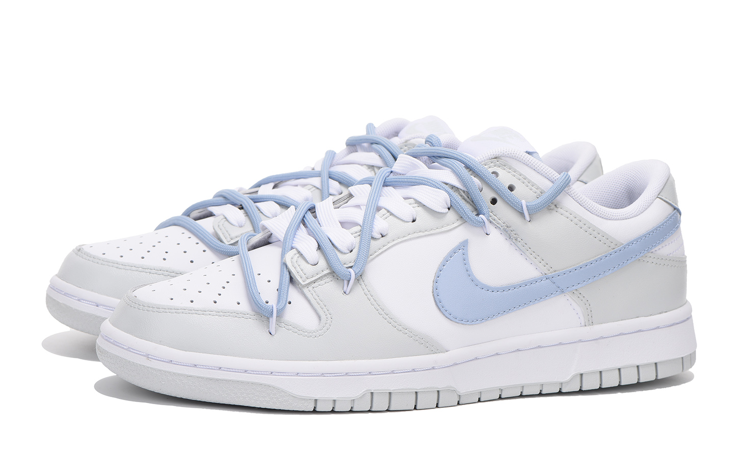 Lookbook [Custom Shoes] Nike Dunk Low 'Deconstructed Grey Blue'
