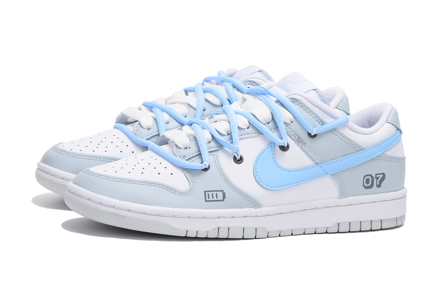 [Custom Shoes] Nike Dunk Low 'Deconstructed Grey Blue' 圖 3