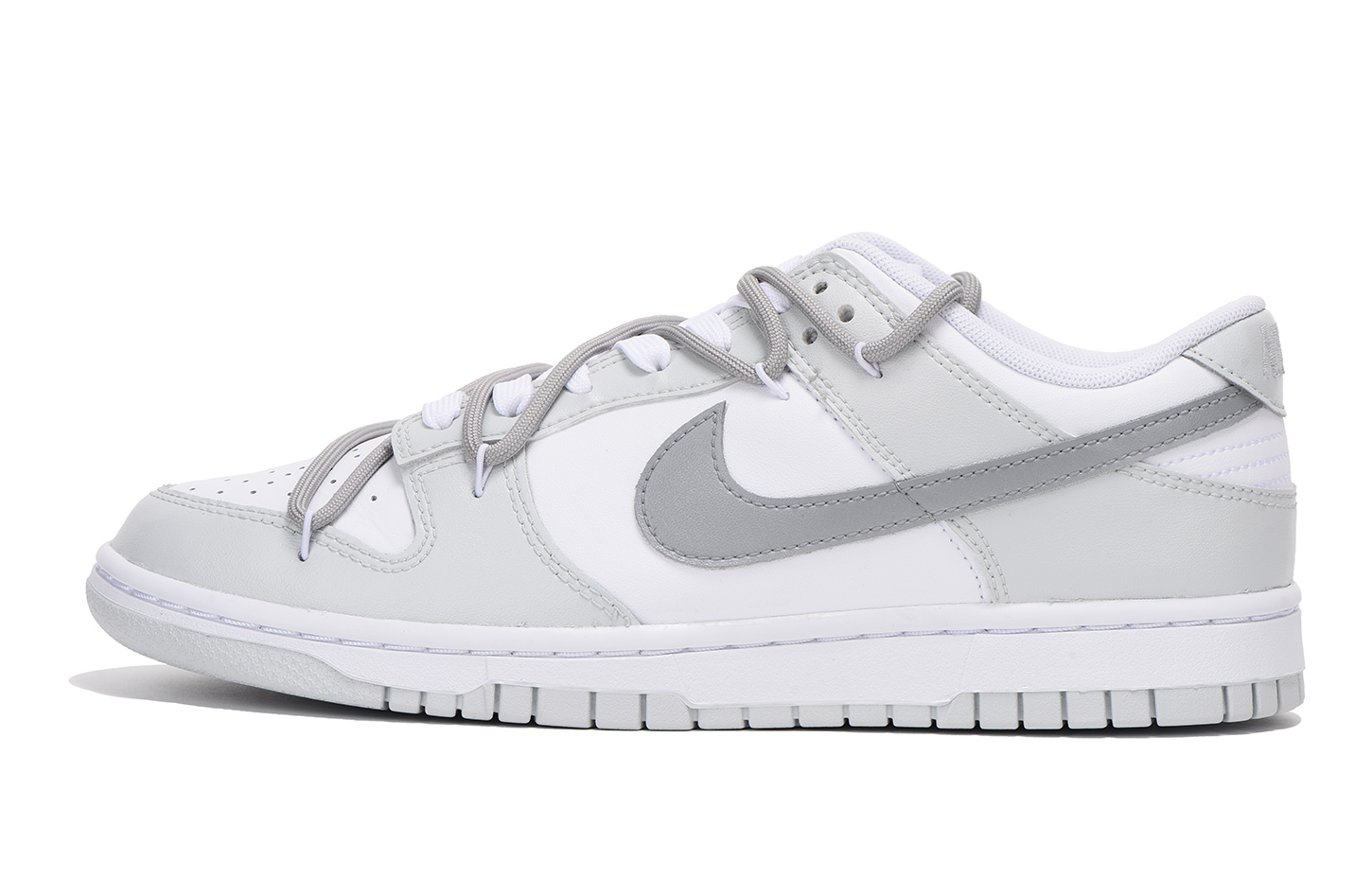 Buy [Zapatillas Personalizadas] Nike Dunk Low 'Vibra Gris Deconstruida' DH9765-102(Team59-女款灰色四)