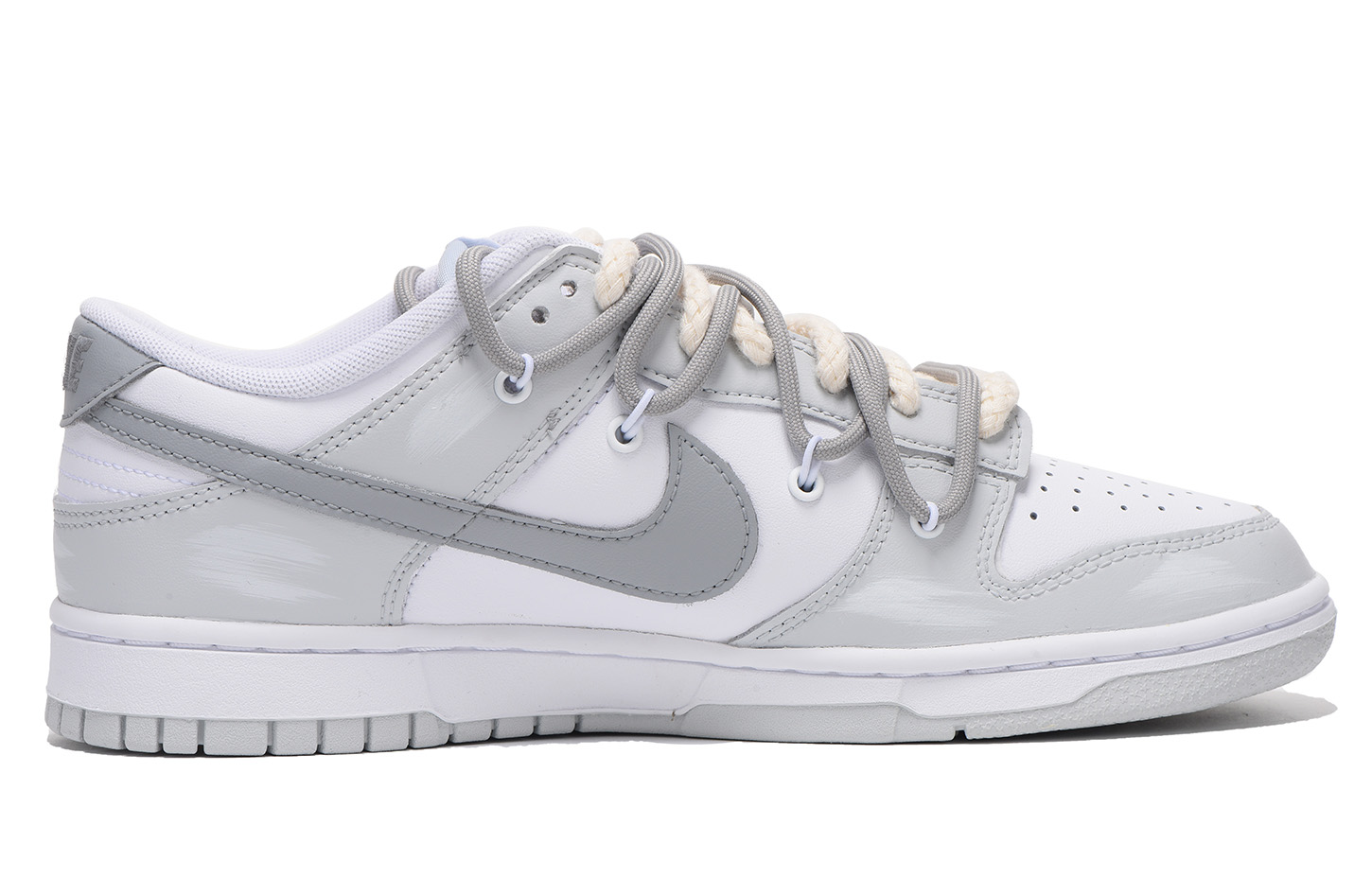 Order 【カスタムシューズ】ナイキ ダンク ロー「デコンストラクト グレイウィング」 DV0831-101(Team59-男款灰色四)