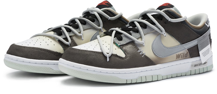 【定製球鞋】Nike Dunk Low 811製造 野蠻故事 高街 戶外 解構 手繪噴繪 低筒 板鞋 男款 粟米棕灰 Lookbook 【定製球鞋】Nike Dunk Low 811製造 野蠻故事 高街 戶外 解構 手繪噴繪 低筒 板鞋 男款 粟米棕灰