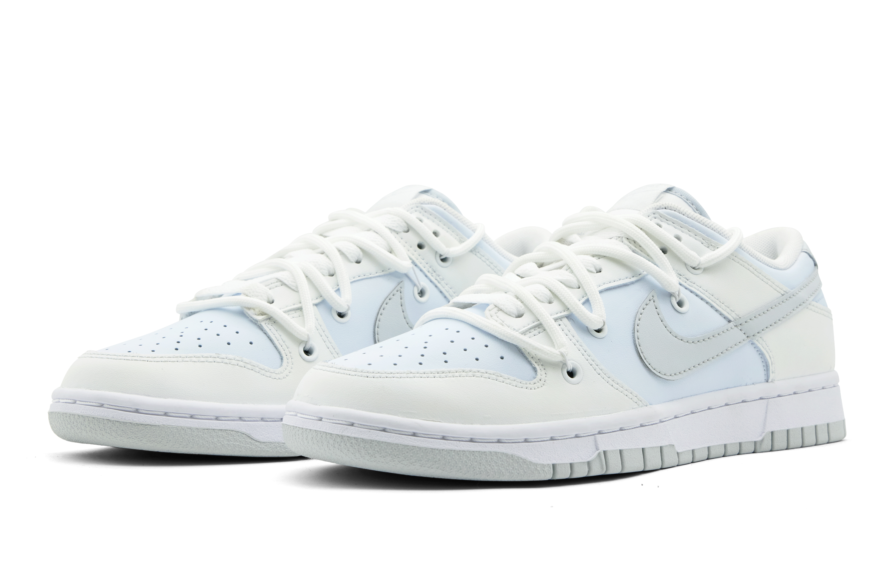 Lookbook [Zapatillas Personalizadas] Nike Dunk Low 'Ice Blue Deconstruido' DH9765-102(Team51-女款碎冰蓝)