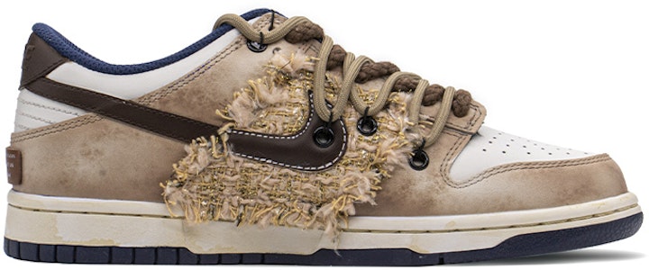 나이키 덩크 로우 '해체 레이스 - 브라운 화이트' (커스텀) DH9765-300(TeamA-DKL小香风S-BOX) Order 나이키 덩크 로우 '해체 레이스 - 브라운 화이트' (커스텀) DH9765-300(TeamA-DKL小香风S-BOX)