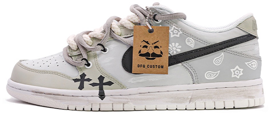 【カスタムシューズ】ナイキダンクロウ '分解レース 古典的 ゴシック カシューナッツ' DH9765-100(TeamM-女款复古哥特腰果花白灰) Buy 【カスタムシューズ】ナイキダンクロウ '分解レース 古典的 ゴシック カシューナッツ' DH9765-100(TeamM-女款复古哥特腰果花白灰)