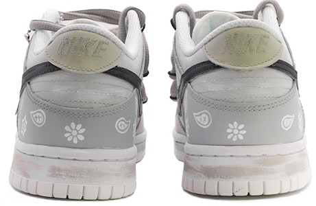 【カスタムシューズ】ナイキダンクロウ '分解レース 古典的 ゴシック カシューナッツ' DH9765-100(TeamM-女款复古哥特腰果花白灰) Shop 【カスタムシューズ】ナイキダンクロウ '分解レース 古典的 ゴシック カシューナッツ' DH9765-100(TeamM-女款复古哥特腰果花白灰)