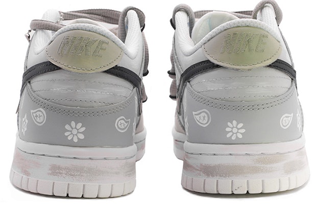 【カスタムシューズ】ナイキダンクロウ '分解レース 古典的 ゴシック カシューナッツ' DH9765-100(TeamM-女款复古哥特腰果花白灰) Shop 【カスタムシューズ】ナイキダンクロウ '分解レース 古典的 ゴシック カシューナッツ' DH9765-100(TeamM-女款复古哥特腰果花白灰)