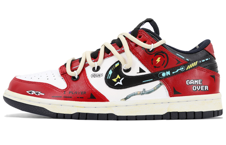 Buy 나이키 덩크 로우 '사이버펑크 산화' (커스텀) DD1391-100(TeamK-电竞达人黑红S-BOX)