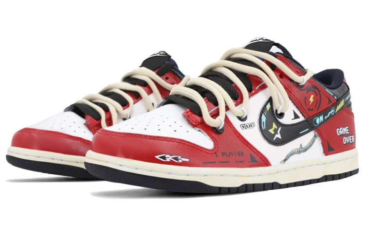 Lookbook 나이키 덩크 로우 '사이버펑크 산화' (커스텀) DD1391-100(TeamK-电竞达人黑红S-BOX)