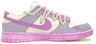 Order 【定制鞋】耐克Dunk Low“解构蕾丝紫羽燕绣” DH9765-100(TeamK-女款解构鞋带飞燕刺绣贴)