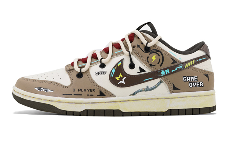 Buy 나이키 덩크 로우 '디컨스트럭티드 사이버펑크 모카' (커스텀) CW1590-100(TeamK-摩卡电竞达人S-BOX)