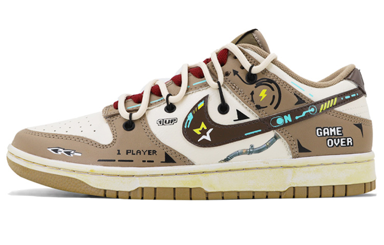 Buy [Kasut Custom] Nike Dunk Low 'Tali Berdekonstruksi Mocha Putih Coklat' DJ6188-200(TeamK-摩卡电竞达人S-BOX)