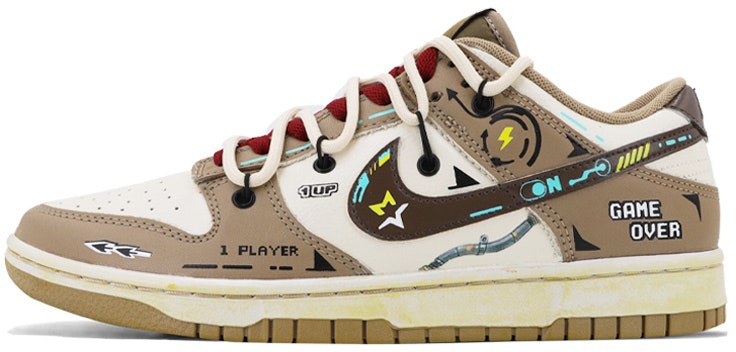 custom-shoes-nike-dunk-low-deconstructed-laces-vibe-oxidized-cyberpunk-mocha-white-brown