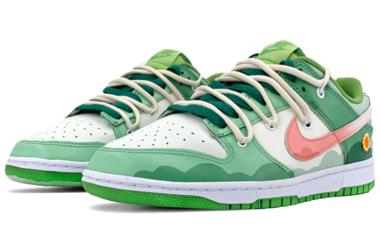 Lookbook Nike Dunk Low Deconstruidas Rosas/Verdes DJ6188-300(TeamK-男款绿云S-BOX)