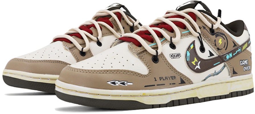 나이키 덩크 로우 '디컨스트럭티드 사이버펑크 모카' (커스텀) CW1590-100(TeamK-摩卡电竞达人S-BOX) Lookbook 나이키 덩크 로우 '디컨스트럭티드 사이버펑크 모카' (커스텀) CW1590-100(TeamK-摩卡电竞达人S-BOX)