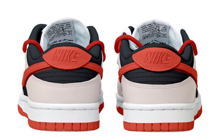 [Custom Shoes] Nike Dunk Low 'Deconstructed Laces - Black Red Beige' 圖 4