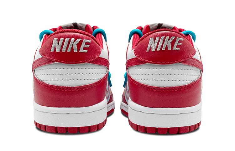 Shop 【定製球鞋】 Nike Dunk Low 解構鞋帶 電玩 像素笑臉 低幫 板鞋 男款 紅白