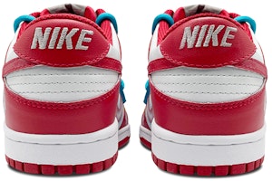 【定製球鞋】 Nike Dunk Low 解構鞋帶 電玩 像素笑臉 低幫 板鞋 男款 紅白 Shop 【定製球鞋】 Nike Dunk Low 解構鞋帶 電玩 像素笑臉 低幫 板鞋 男款 紅白