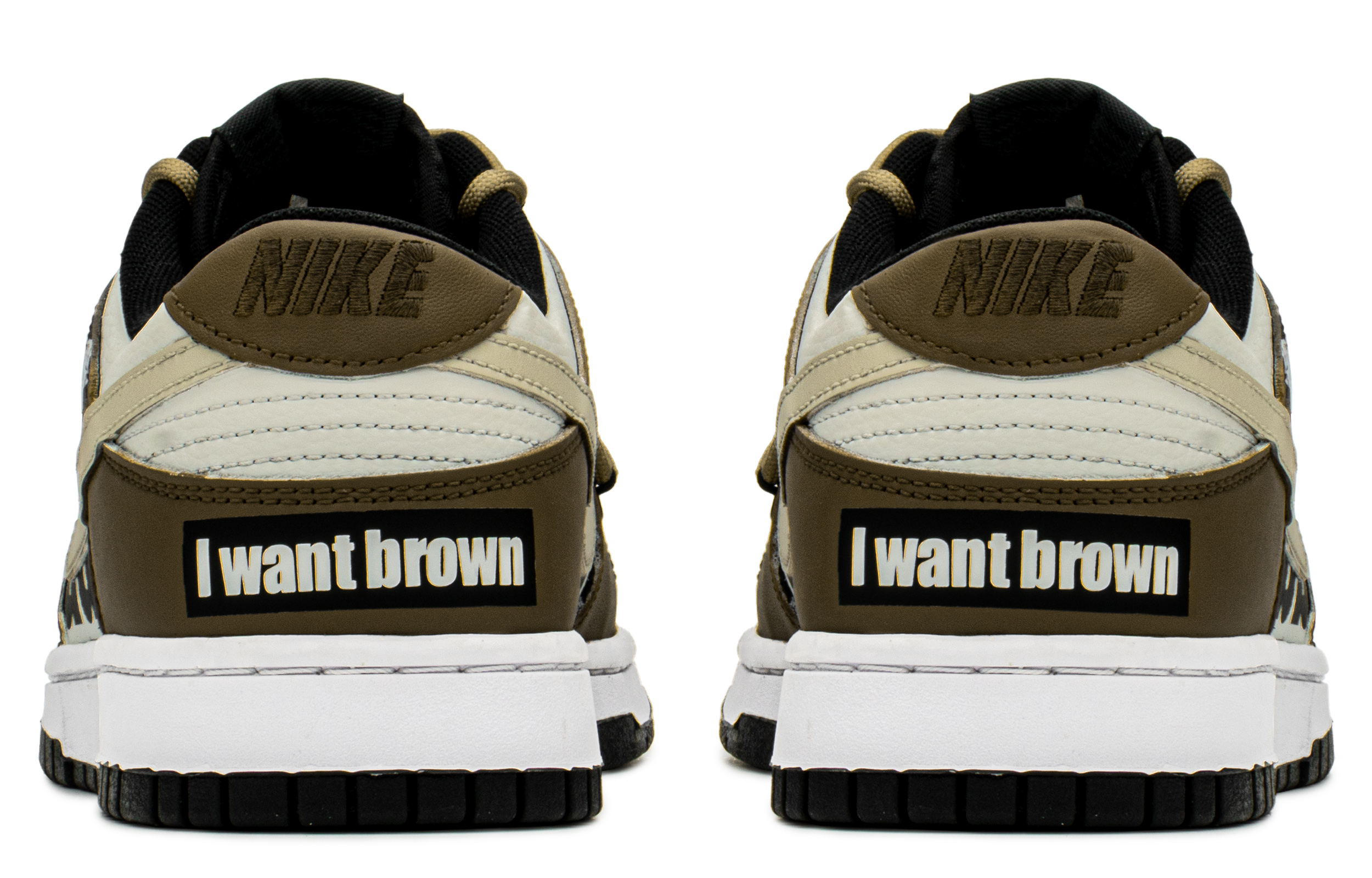 Shop Zapatillas Nike Dunk Low 'Cordones Deconstruidos - Mocha Cross' DJ6188-002(TeamA-DK拼接十字架S-BOX)