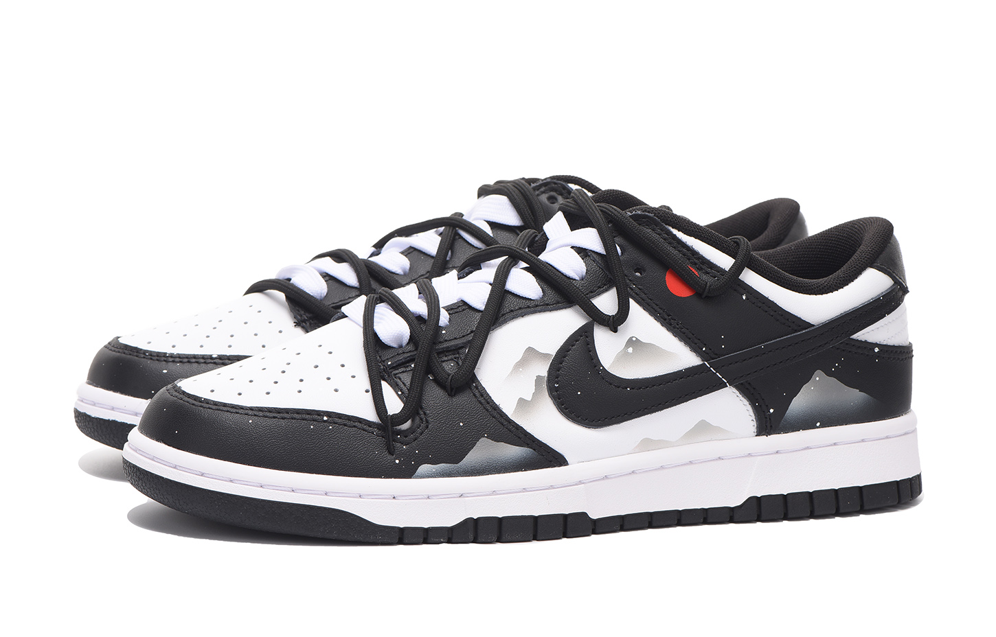 Lookbook 나이키 덩크 로우 '해체된 풍경' (커스텀) DD1391-100(Team59-男款山水)