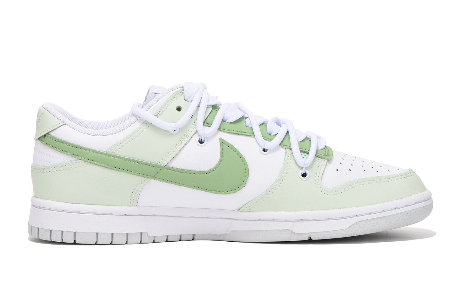Order 나이키 덩크 로우 '해체된 잎사귀 화이트-그린' (커스텀) DV0831-101(Team59-男款绿叶)