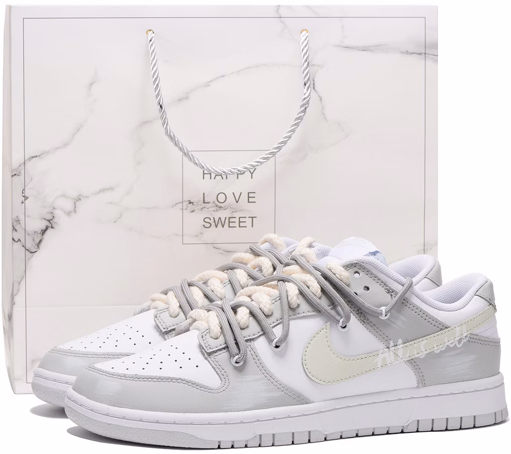 custom-shoes-nike-dunk-low-deconstructed-letter-grey