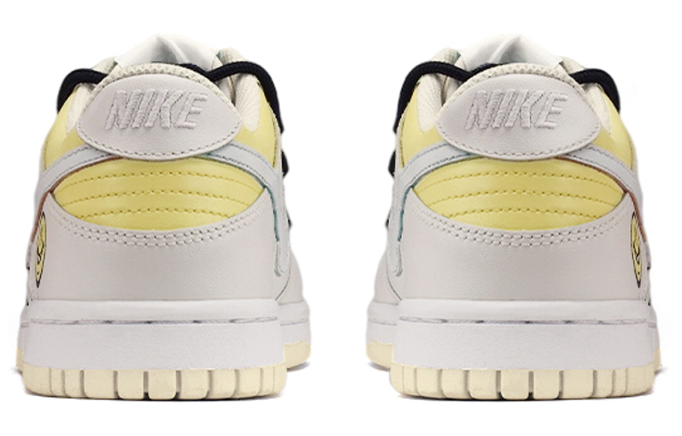 Shop 나이키 덩크 로우 '해체 미소 회노'(커스텀) DJ6188-100(TeamE-男款闪电笑脸灰黄)