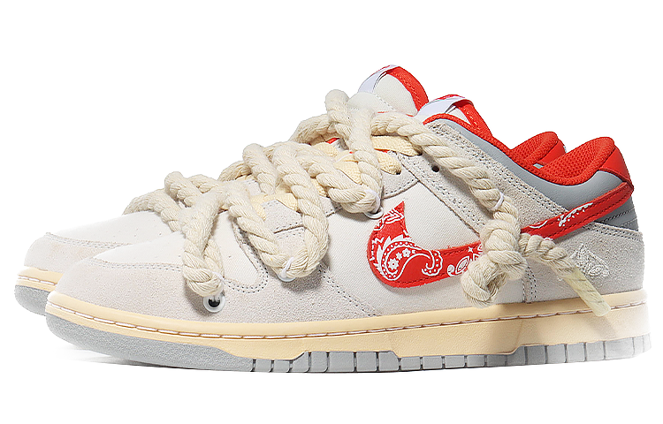 [Custom Shoes] Nike Dunk Low 'Deconstructed Ma Hemp Retro Cashew Flower' 圖 3