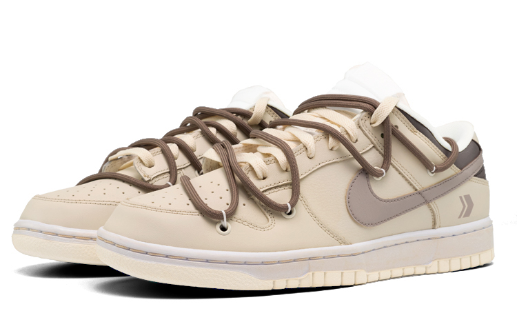 Lookbook 나이키 덩크 로우 '디컨 모카 데저트'(커스텀) DH9765-100(Teamfour-女款沙漠风黄色)