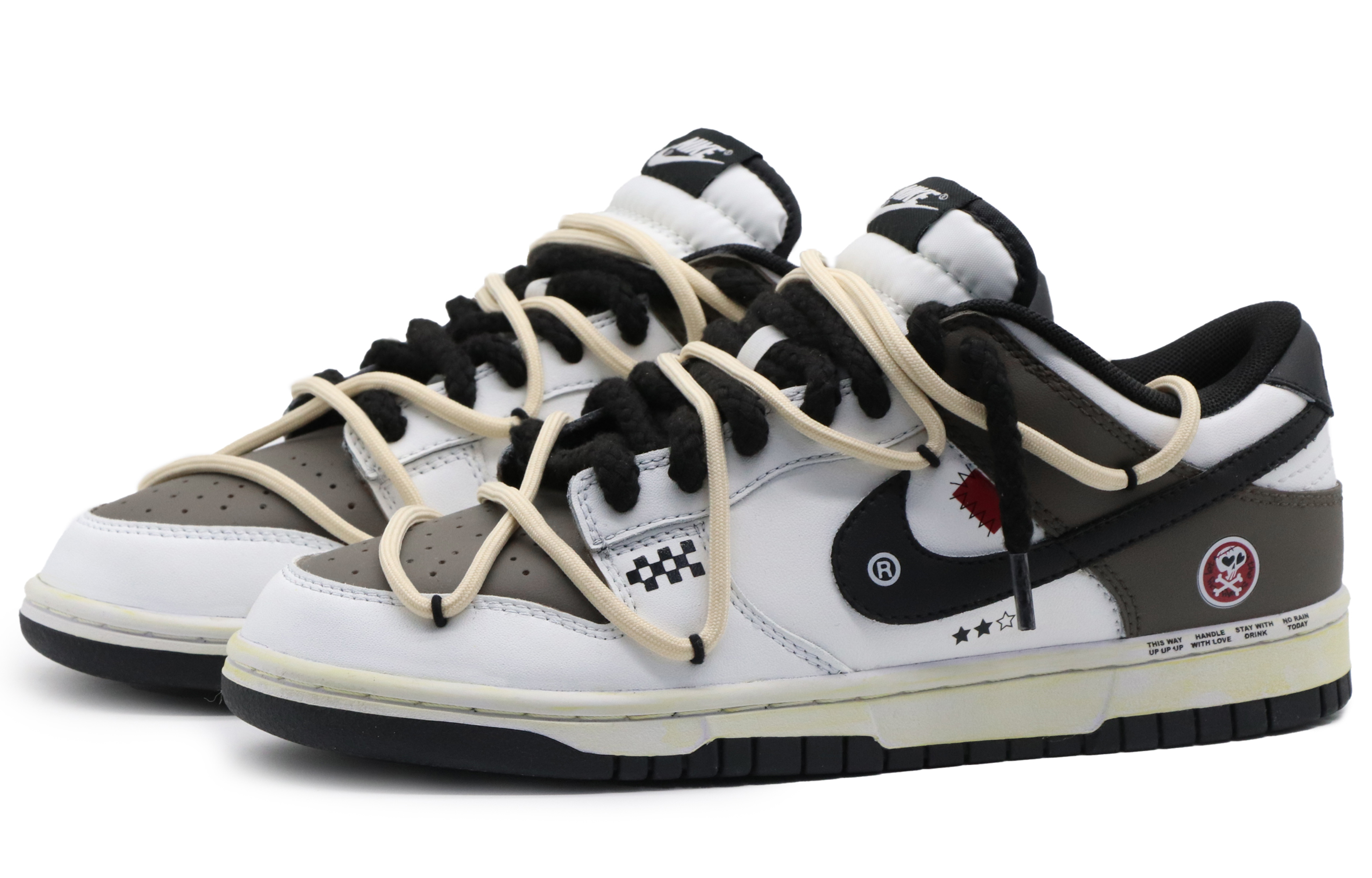 Shop 나이키 덩크 로우 '디컨스트럭티드 모카 더티 썸머' (커스텀) DD1391-100(Team57-男款炙热)