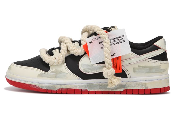 Buy Nike Dunk Low デコンストラクト オキシダイズド (カスタム) FD9762-061(Team24-男女款做旧黑白红)