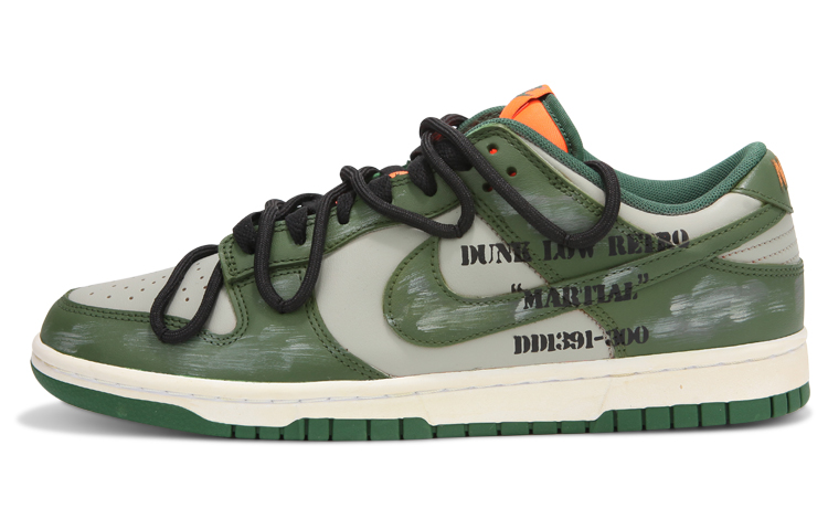 Buy 나이키 덩크 로우 '그린 그래피티' (커스텀) DD1391-300(Teamfour-男款绿色做旧)
