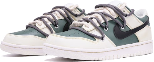【定制球鞋】 Nike Dunk Low 限定 做舊 氧化 Vibe風 簡約 撞色 情侶 解構雙鞋帶 復古休閒 低幫 板鞋 GS 黃綠色 Lookbook 【定制球鞋】 Nike Dunk Low 限定 做舊 氧化 Vibe風 簡約 撞色 情侶 解構雙鞋帶 復古休閒 低幫 板鞋 GS 黃綠色