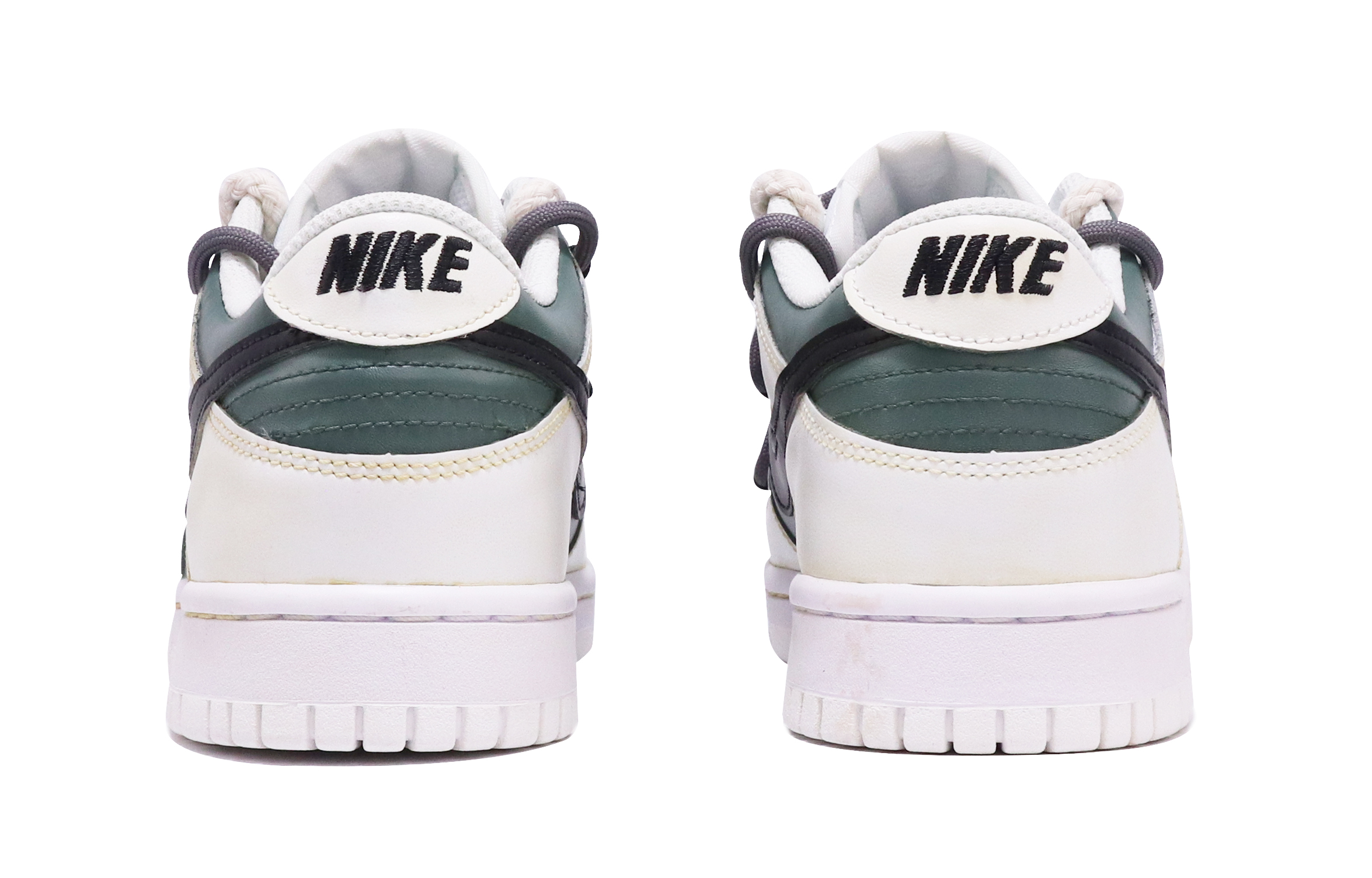 Purchase 【定制球鞋】 Nike Dunk Low 限定 做舊 氧化 Vibe風 簡約 撞色 情侶 解構雙鞋帶 復古休閒 低幫 板鞋 GS 黃綠色