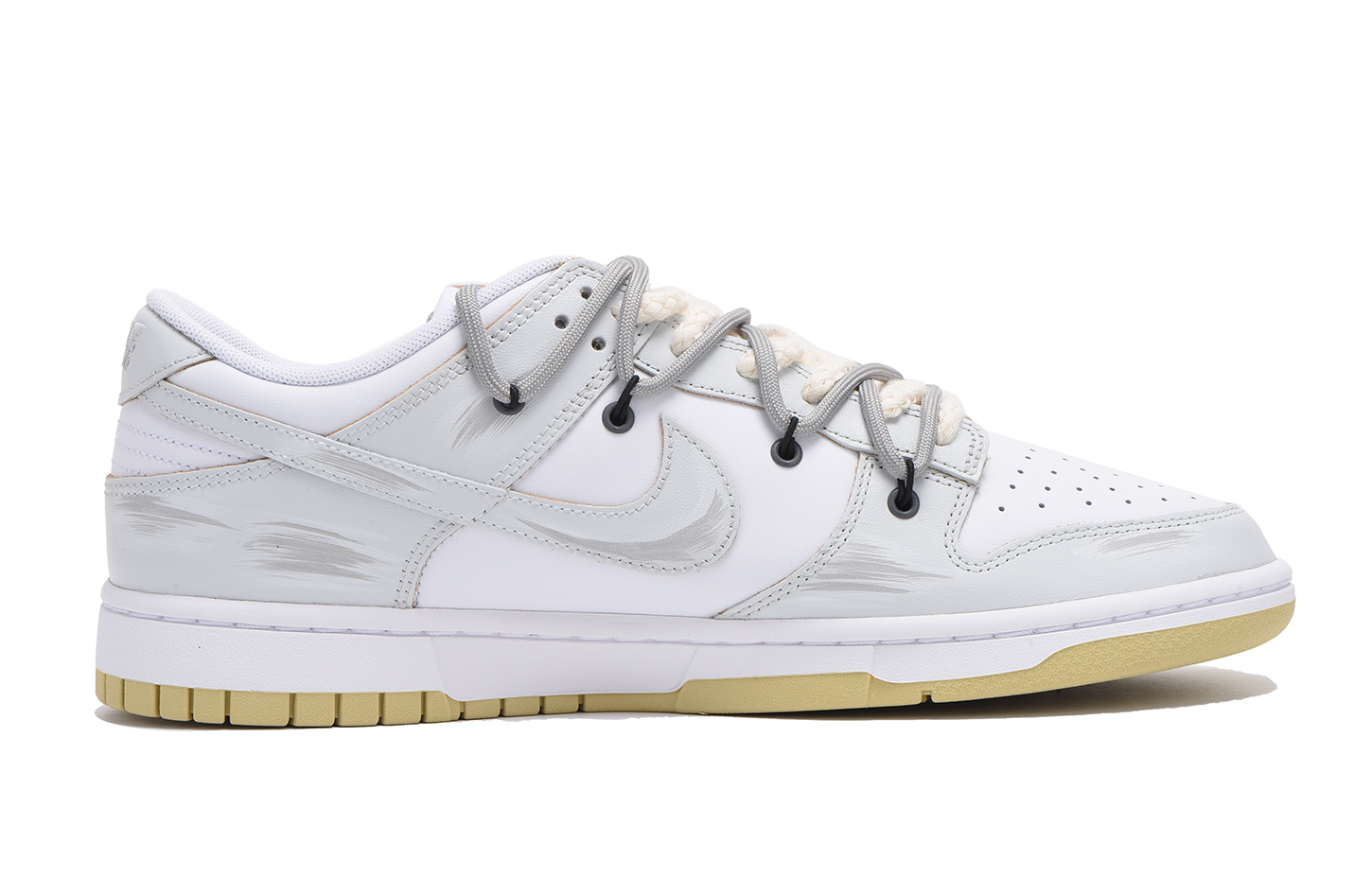 Order 【定製球鞋】Nike Dunk Low 解構 紙飛機 高街 高筒 板鞋 男款 灰白