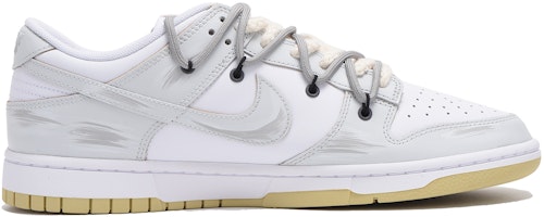 【定製球鞋】Nike Dunk Low 解構 紙飛機 高街 高筒 板鞋 男款 灰白 Order 【定製球鞋】Nike Dunk Low 解構 紙飛機 高街 高筒 板鞋 男款 灰白