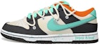 Buy 【定制球鞋】 Nike Dunk Low 做舊 米色 黑白 和平與愛 復古 解構風 低幫 板鞋 GS 蒂芙尼綠