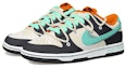 Lookbook 【定制球鞋】 Nike Dunk Low 做舊 米色 黑白 和平與愛 復古 解構風 低幫 板鞋 GS 蒂芙尼綠