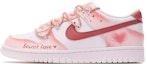 Buy 나이키 덩크 로우 '핑크 고백' (커스텀) DH9765-100(TeamThree-一见倾心-粉红)