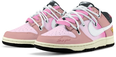 【カスタムシューズ】ナイキ ダンク ロー「デコンストラクテッド ピンク カートゥーン バイブ」 CW1590-100(TeamK-豆沙霓虹S-BOX) Lookbook 【カスタムシューズ】ナイキ ダンク ロー「デコンストラクテッド ピンク カートゥーン バイブ」 CW1590-100(TeamK-豆沙霓虹S-BOX)
