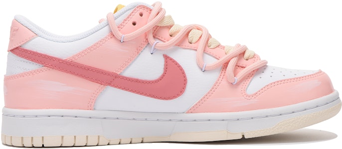 【客製球鞋】Nike Dunk Low 解構 萌萌風 復古 高街 兔子 低筒 滑板鞋 GS 粉色 Order 【客製球鞋】Nike Dunk Low 解構 萌萌風 復古 高街 兔子 低筒 滑板鞋 GS 粉色
