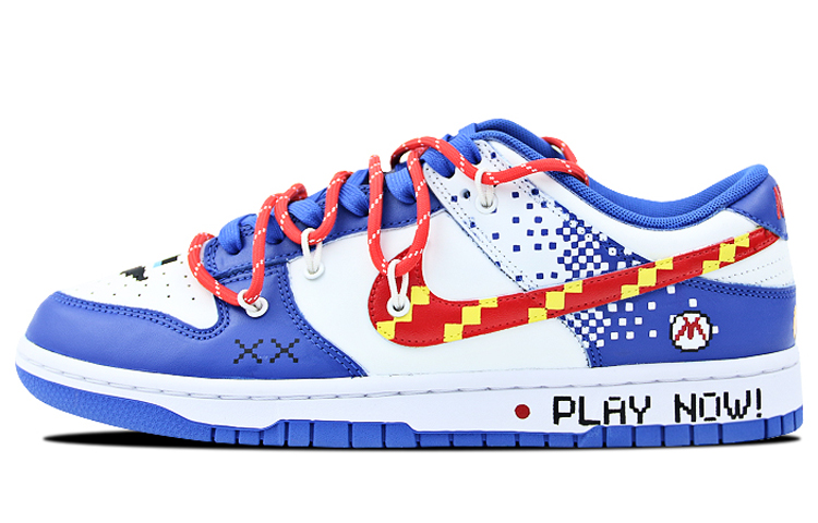 Buy 나이키 덩크 로우 '픽셀 해체' (커스텀) DD1391-001(Team叁-男女同款手绘解构电玩像素)