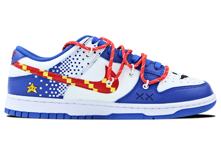 Order 나이키 덩크 로우 '픽셀 해체' (커스텀) DD1391-001(Team叁-男女同款手绘解构电玩像素)